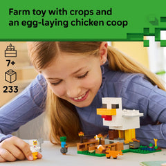 LEGO primer plano de alas móviles del pollo demostrando función interactiva divertida