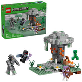 LEGO Minecraft vista frontal del set Pale Garden mostrando escena completa y diversión