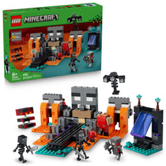 LEGO escena frontal del santuario Wither con portal y beneficio de juego dinámico