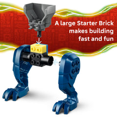 LEGO NINJAGO detalle del mech Mutation Monster con tentáculos posables para acción