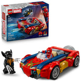 LEGO coche frontal mostrando el diseño y atractivo para juego rápido