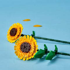LEGO tallo y hoja ajustable con textura visible que facilita el posicionamiento