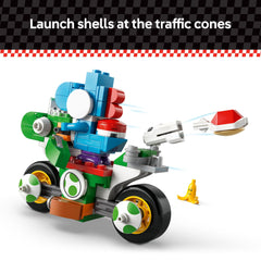 LEGO Super Mario banana y conos de tráfico listos para carreras