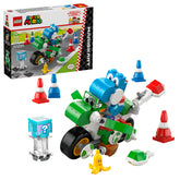 LEGO Super Mario frontal de la moto Yoshi mostrando diseño y colores