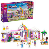 LEGO frontal del Unicorn Dream Café mostrando fachada colorida y entrada