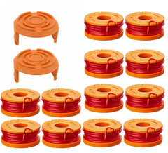 LEIMO KPARTS carrete frontal mostrando compatibilidad Worx y montaje fácil
