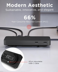 Lenovo cable integrado enrollado listo para transporte y organización eficiente