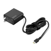 Lenovo cargador frontal compacto con diseño portátil y cable integrado