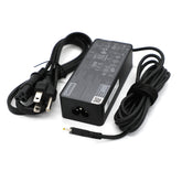 Lenovo cargador frontal 65W USB-C mostrando diseño compacto y puerto único