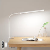 Lepro vista frontal de la lámpara con pinza, iluminación uniforme y compacto