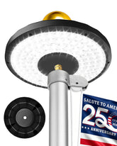 Lepwings frontal de la luz solar mostrando diseño y montaje fácil