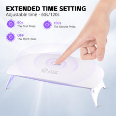 LET'S RESIN primer plano de los 18 leds de doble fuente para curado más uniforme