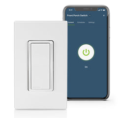 Leviton Decora detalle del LED localizador que facilita uso nocturno