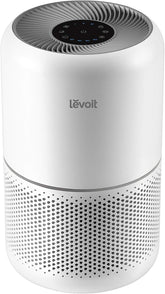 Levoit Core 300-P vista frontal mostrando diseño compacto y limpieza rápida