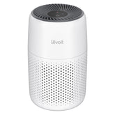 Levoit vista frontal del purificador compacto beneficios: limpieza certificada AHAM