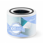 Levoit filtro frontal mostrando diseño y compatibilidad con Core 300-P, mejora la calidad del aire