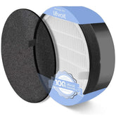 Levoit filtro LV-H132 frontal mostrando empaque sellado y ajuste seguro