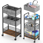 LIDTOP carrito pañalera vista frontal mostrando organización y acceso rápido