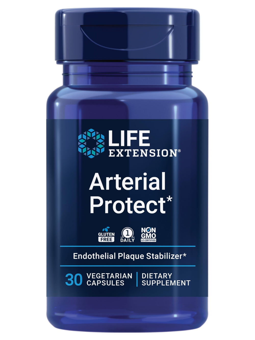 Life Extension frasco frontal mostrando etiqueta y beneficios visibles