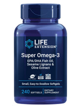 Life Extension frasco frontal mostrando 240 softgels y etiqueta clara