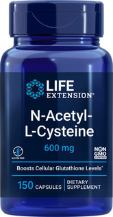 Life Extension frasco frontal mostrando etiqueta y cantidad, confianza en calidad