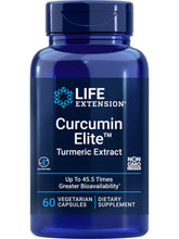 Life Extension envase frontal mostrando Curcumin Elite y beneficios