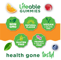 Lifeable gomitas en mano en uso, conveniencia inmediata para el bolsillo