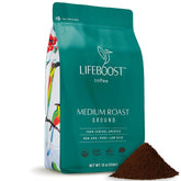 LIFEBOOST frente del empaque mostrando sello orgánico y beneficio de pureza