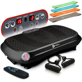 LifePro vista frontal de la plataforma vibratoria con control visible y estabilidad