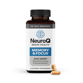 LifeSeasons frasco frontal de NeuroQ mostrando etiqueta clara y beneficios