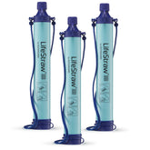 LifeStraw vista frontal mostrando diseño compacto y transporte fácil