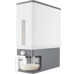 Lifewit dosificador frente gris mostrando su capacidad y diseño compacto