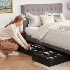 Lifewit ventana transparente que permite ver zapatos y evita polvo