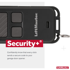 LiftMaster 890MAX llavero con mosquetón para transporte seguro