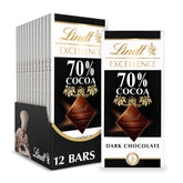 Lindt empaque frontal mostrando diseño y cantidad, calidad premium