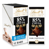 Lindt empaque frontal mostrando diseño y cantidad, perfecta presentación