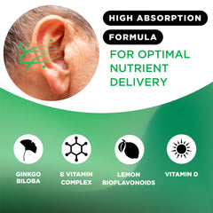 Lipo-Flavonoid etiqueta con ingredientes y beneficios circulatorios visibles