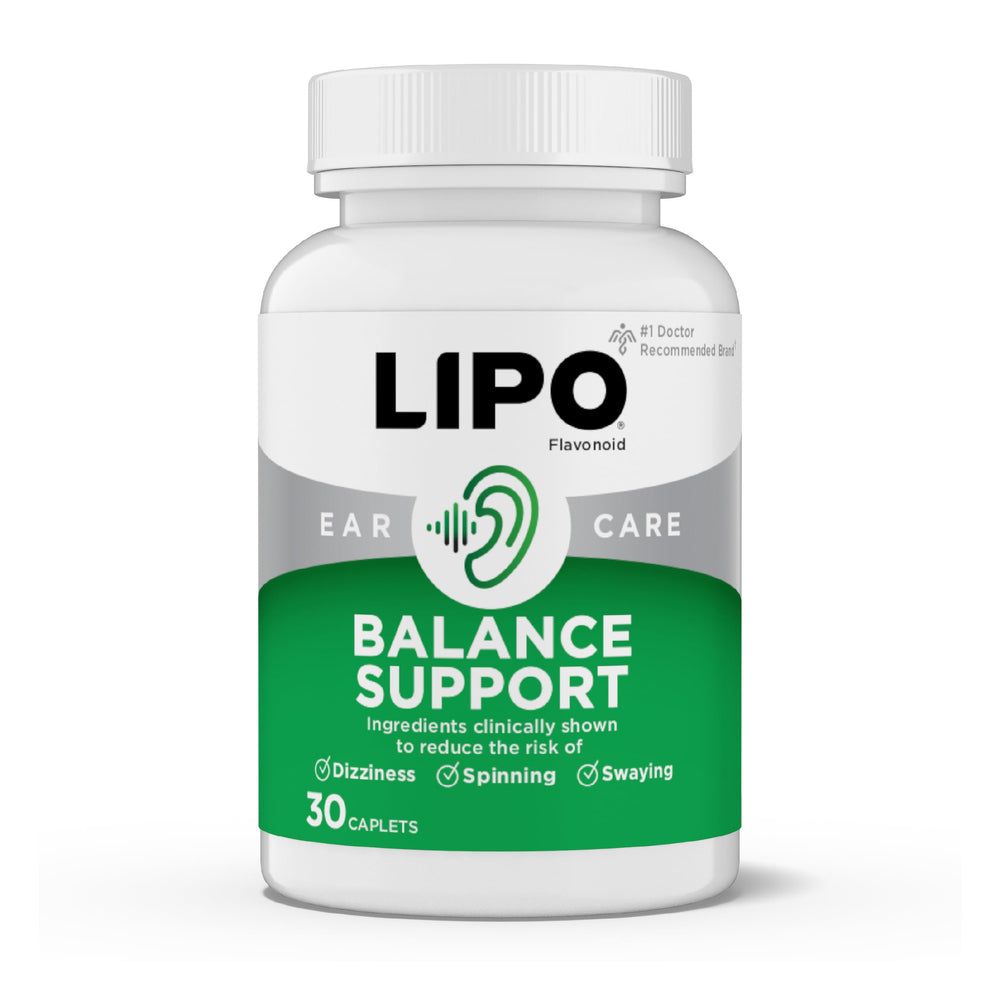 Lipo-Flavonoid envase frontal mostrando diseño y beneficio de equilibrio