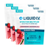 Liquid I.V. empaque frontal mostrando 42 sobres y beneficio de hidratación rápida