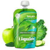 Liquid+ pouch frontal mostrando empaque y beneficio práctico