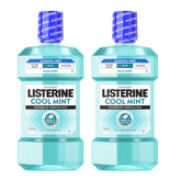 Listerine frasco frontal mostrando el envase y volumen para uso prolongado