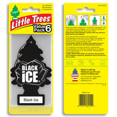 LITTLE TREES paquete de 24 ambientadores Black Ice para larga duración