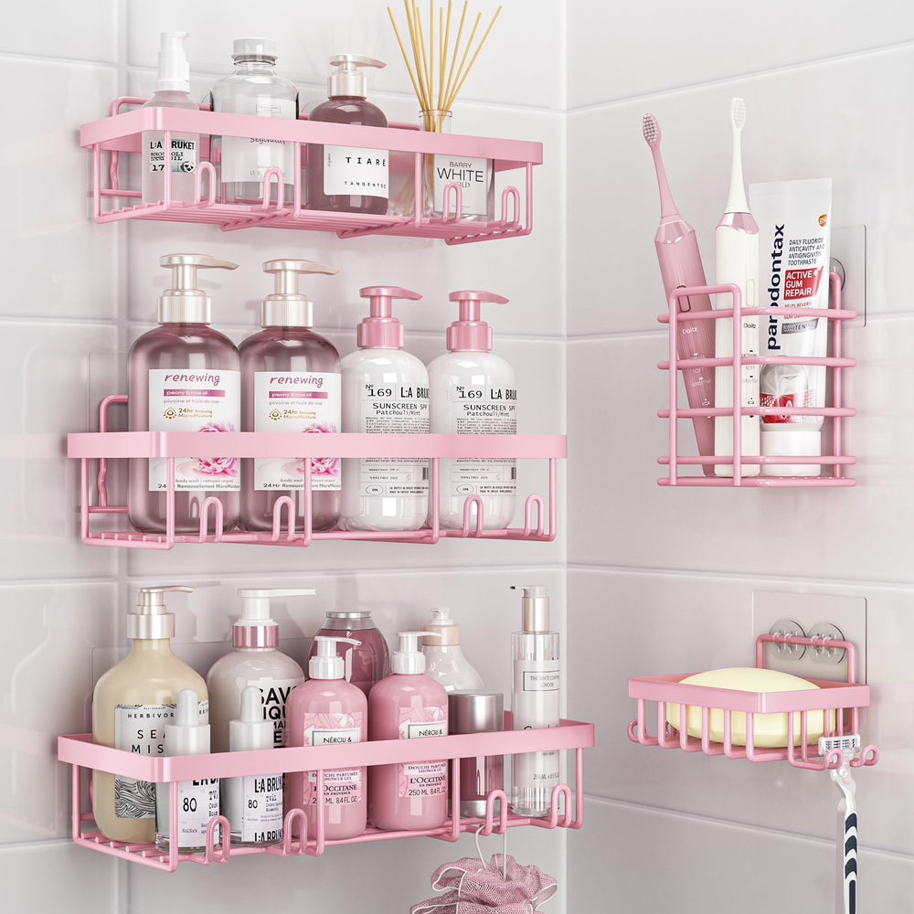 Liuoud frontal del set rosa mostrando todas las piezas y almacenamiento