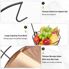 Livabber frutero en mesa de desayuno con frutas, funcional y decorativo