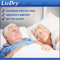 LivDry en uso mujer durmiendo mostrando ajuste cómodo y protección nocturna