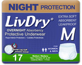 LivDry empaque frontal mostrando diseño y cantidad para fácil identificación