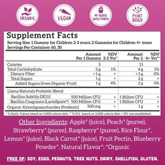 Llama Naturals mano de adulto extendiendo una gomita para dosis fácil