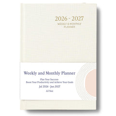 LONLAT planner tapa dura de lino resistente para uso diario