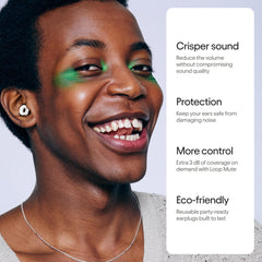 Loop Experience 2 Plus detalle del filtro para sonido nítido y protección