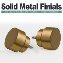 Lootkell primer plano del finial metálico macizo, detalle que aporta durabilidad